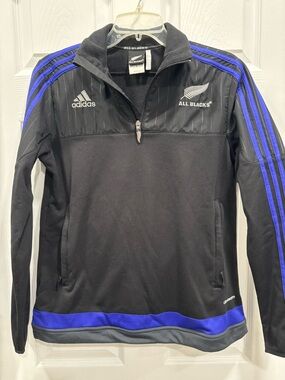 Adidas New Zealand All Blacks Rugby Union 1/4 Pullover